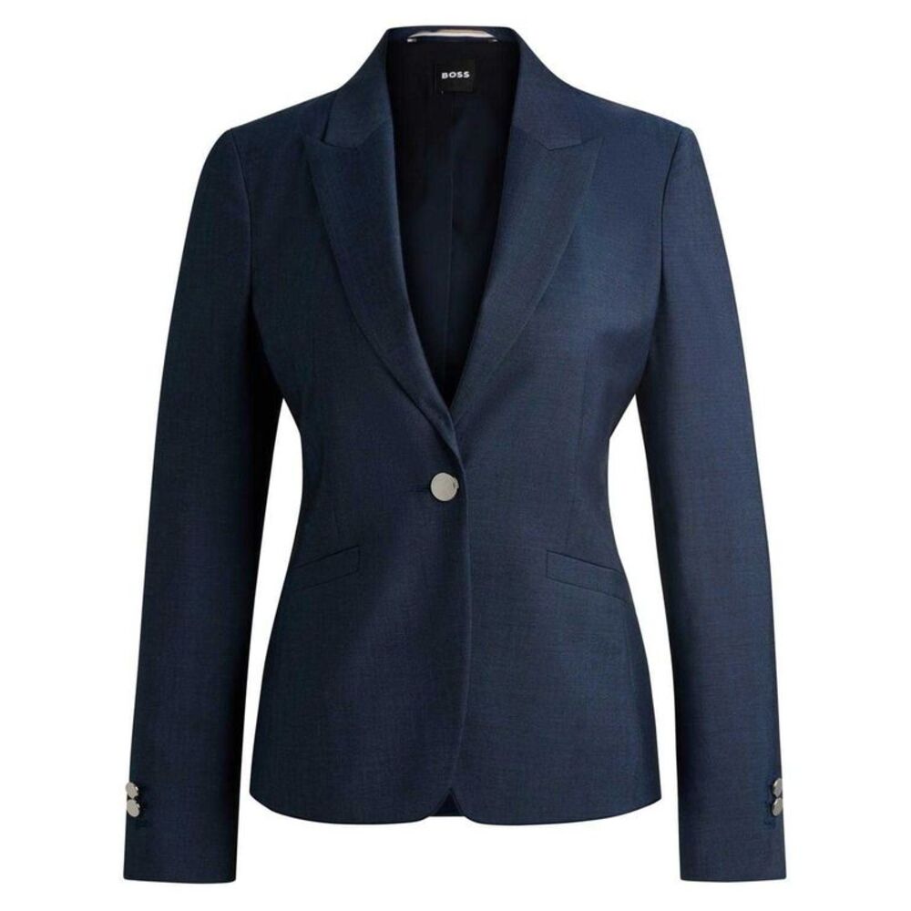 Boss Womens/Ladies Patterned Regular Formal Blazer / Blue